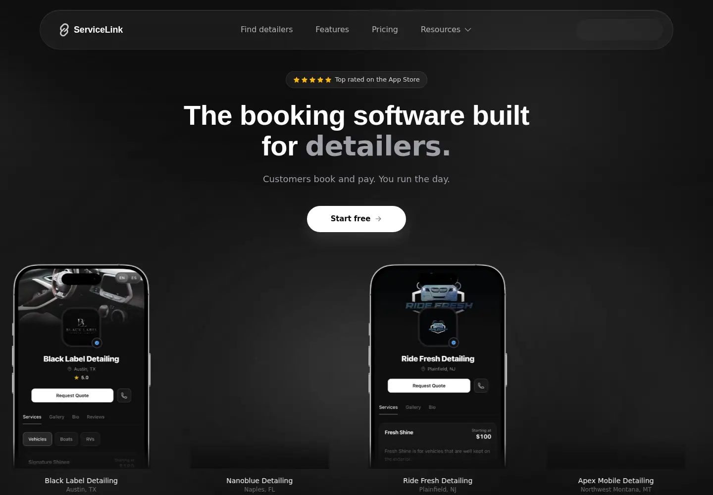 Screenshot of myservicelink.app