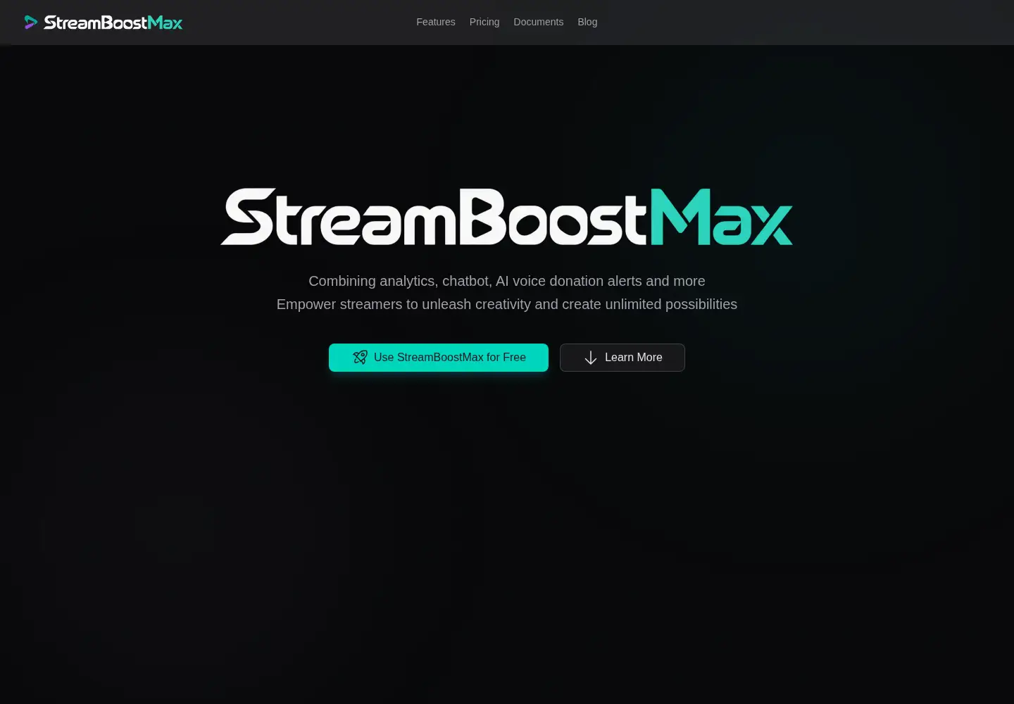 Captured homepage of streamboostmax.com in the current scan