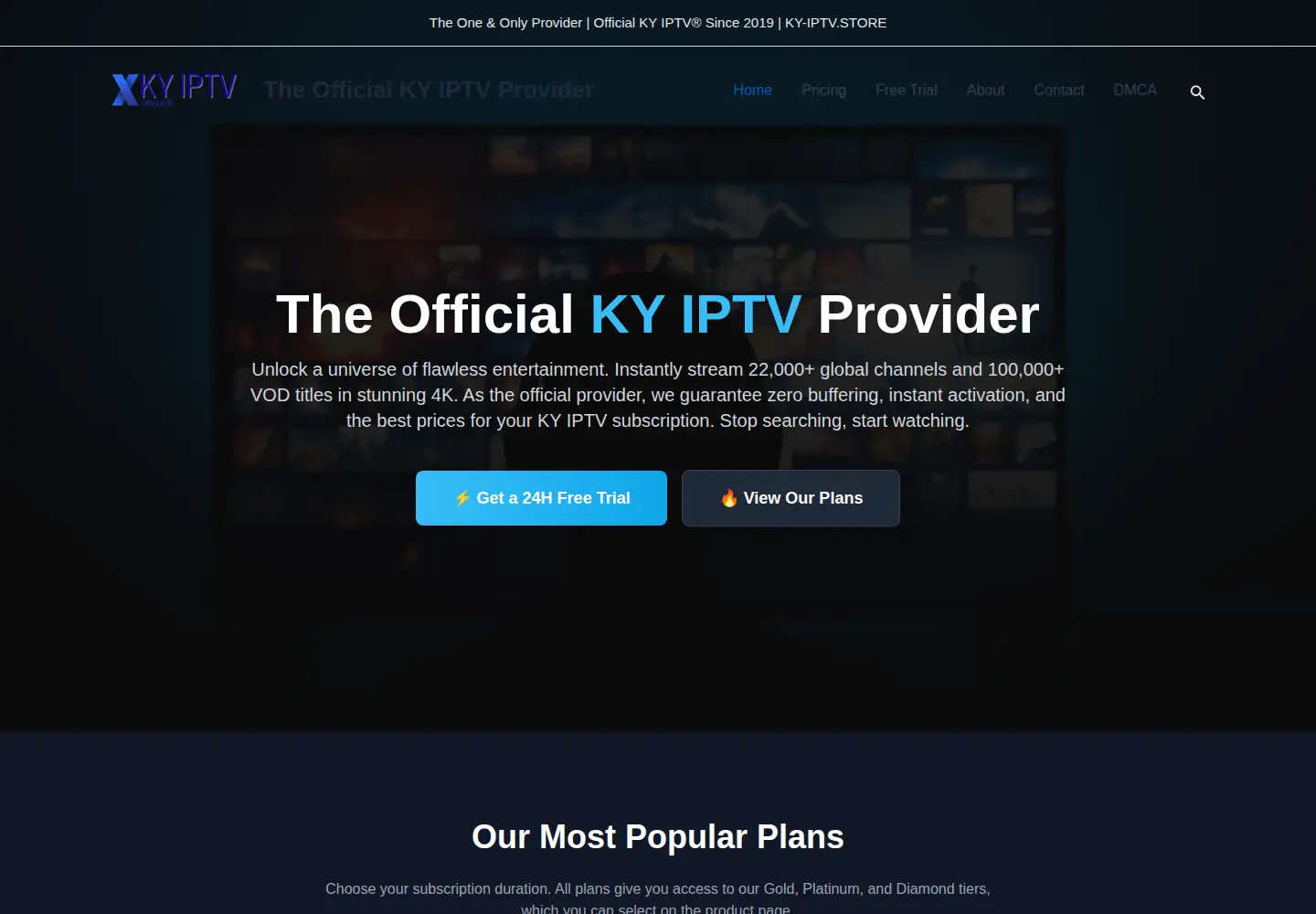 Screenshot of ky-iptv.store