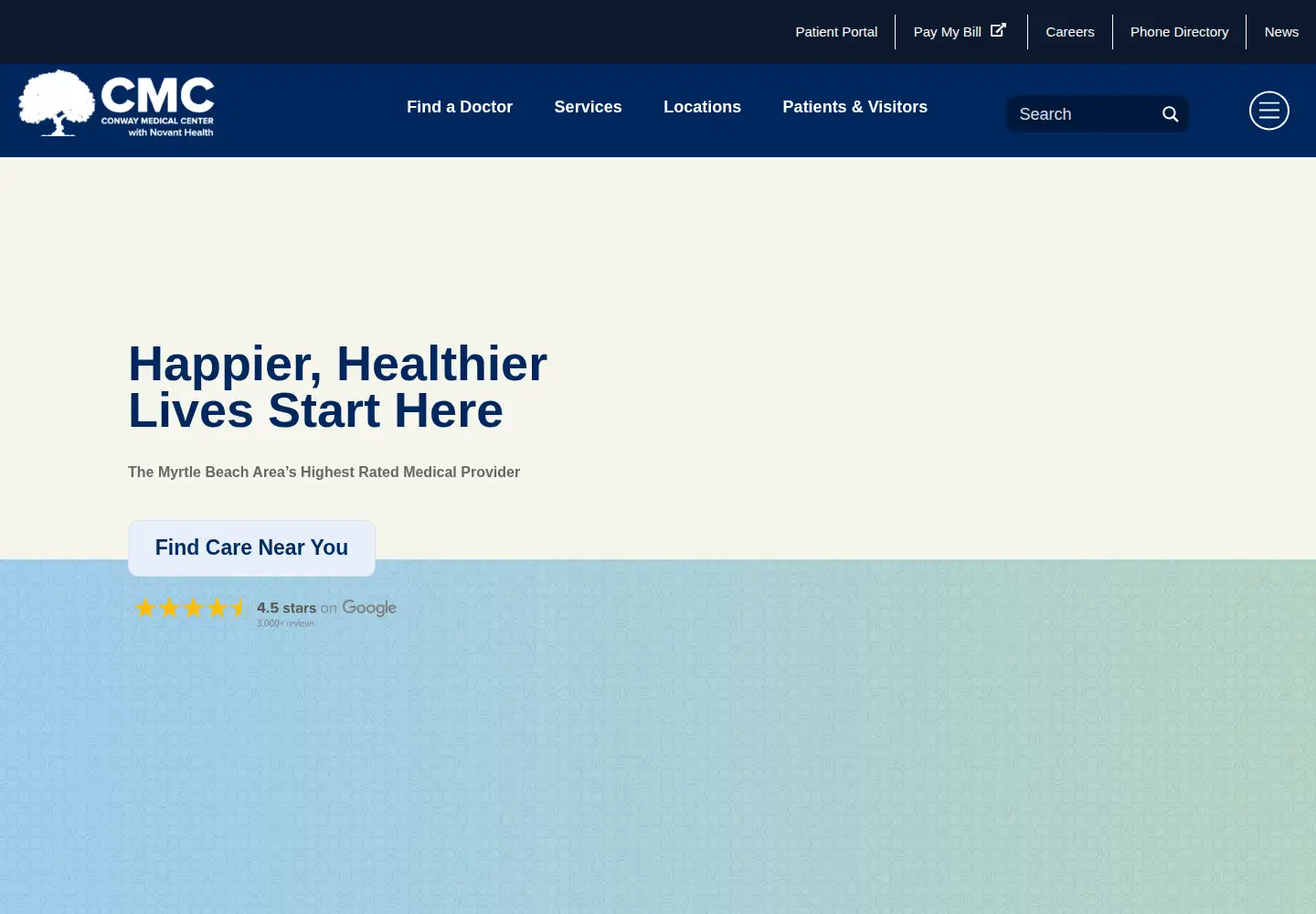 Screenshot of conwaymedicalcenter.com