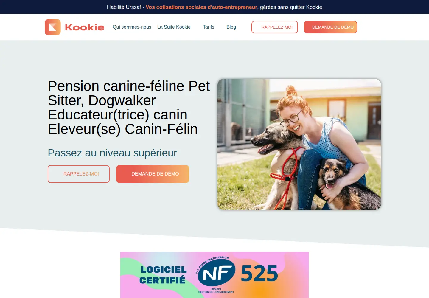 Screenshot of kookie.pet