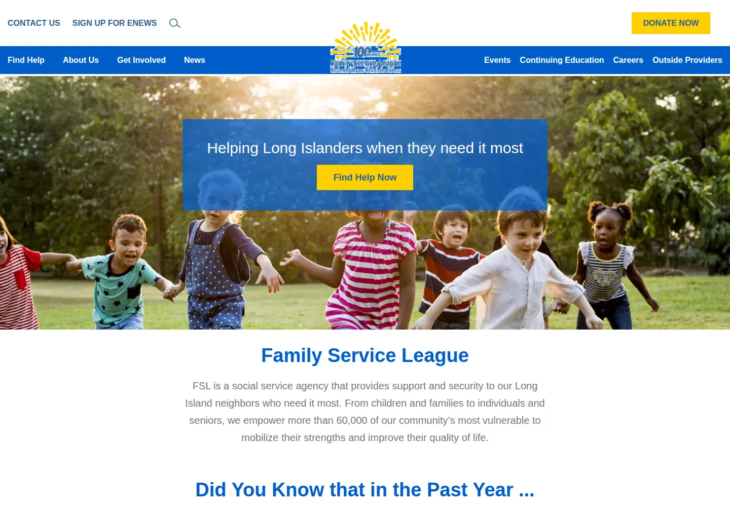 Captured homepage of fsl-li.org in the current scan
