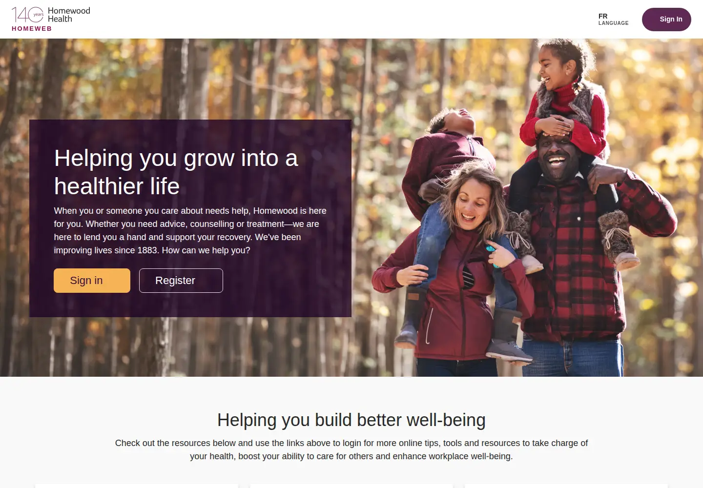 Screenshot of homeweb.ca