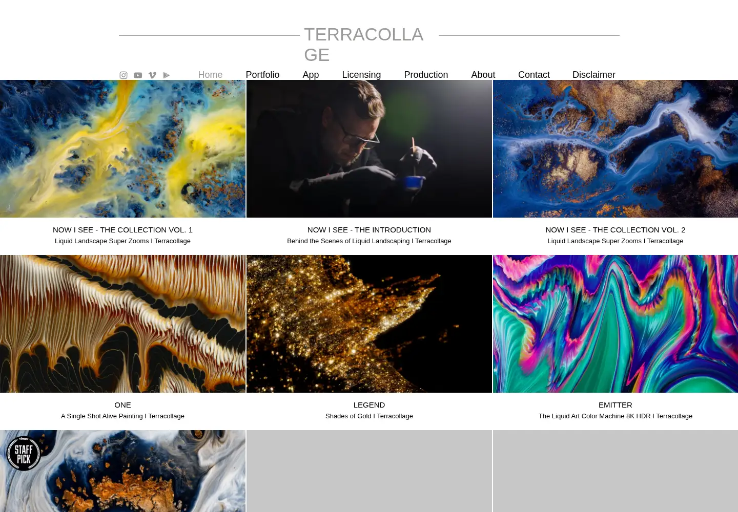 Screenshot of terracollage.com