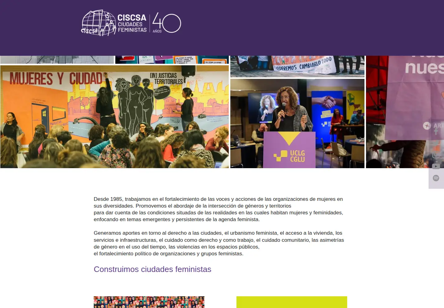 Captured homepage of ciscsa.org.ar in the current scan