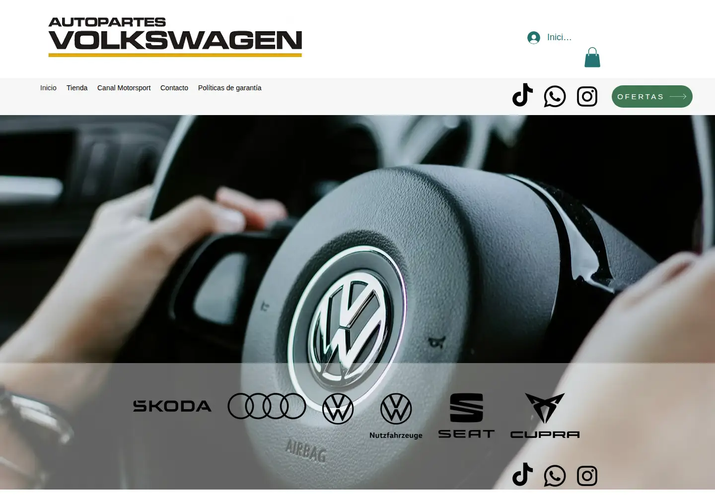 Screenshot of autopartesvw.com