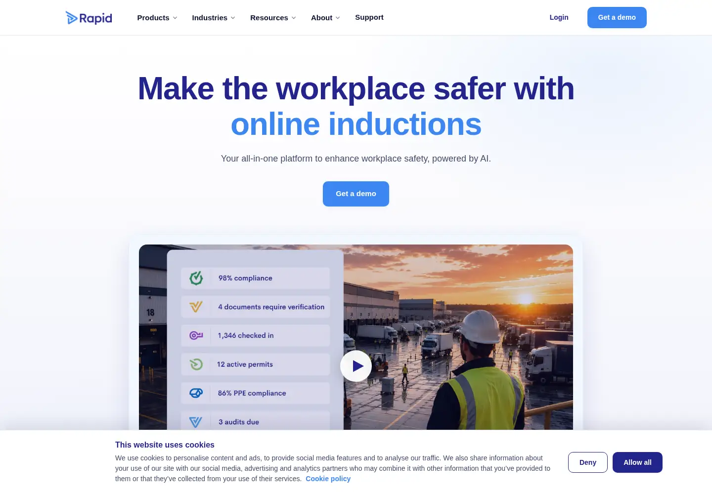 Screenshot of rapidglobal.com