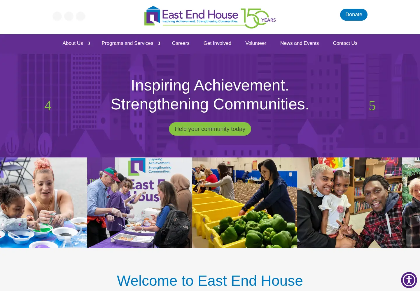 Screenshot of eastendhouse.org