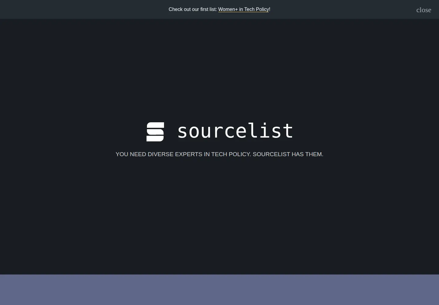 Screenshot of sourcelist.org