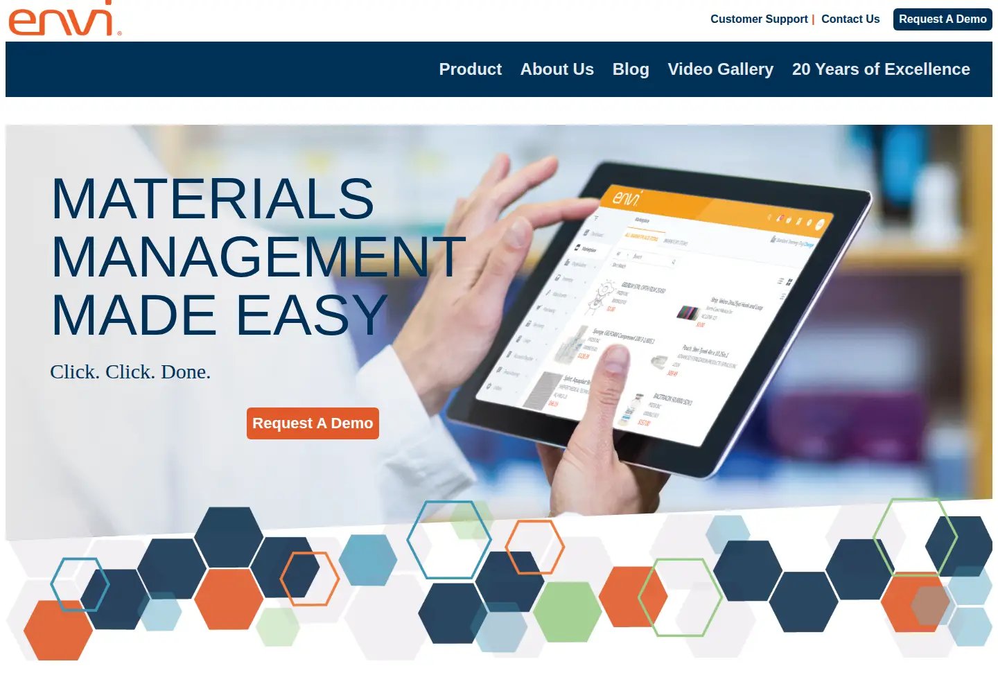 Screenshot of envi.com