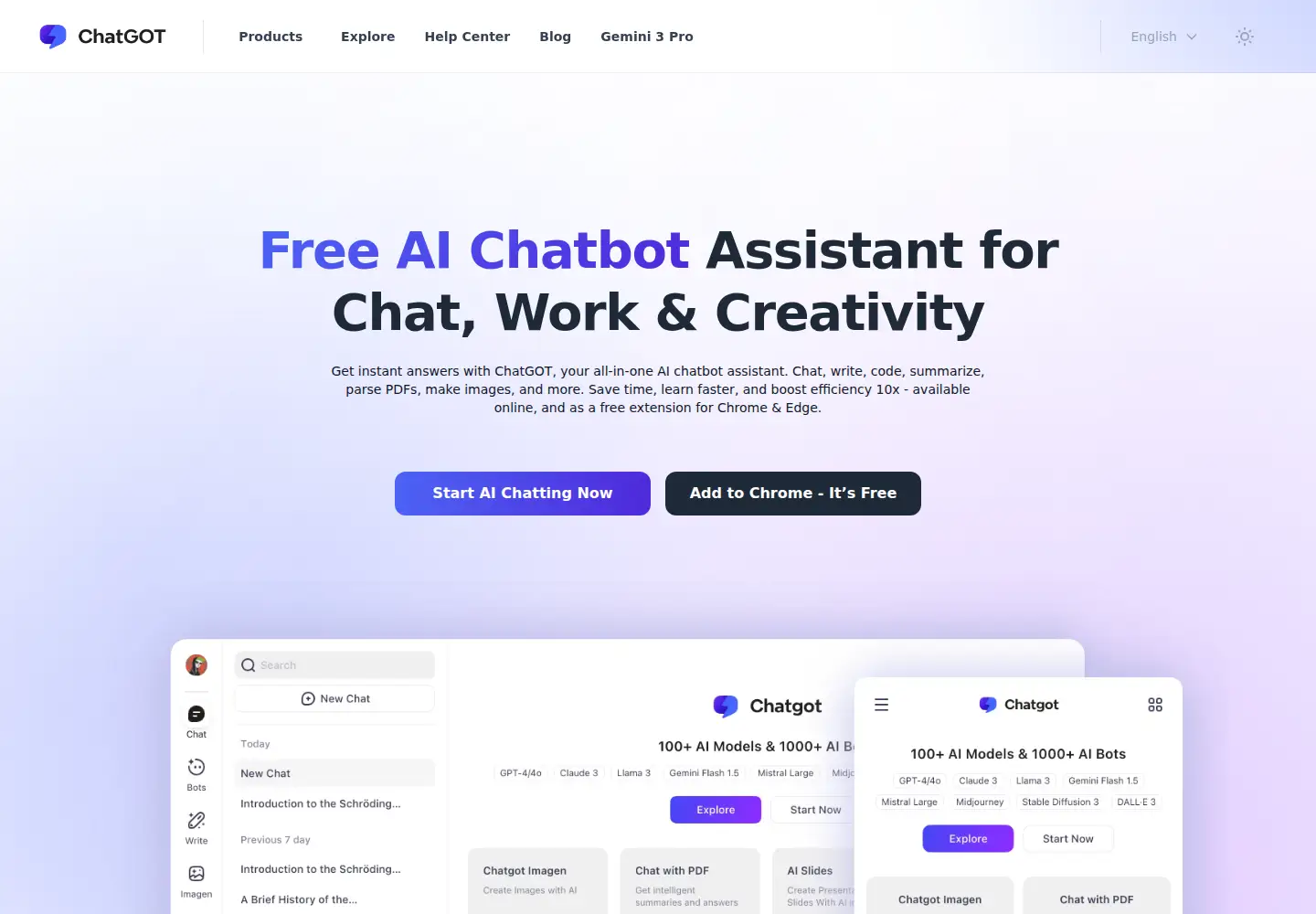 Screenshot of chatgot.io