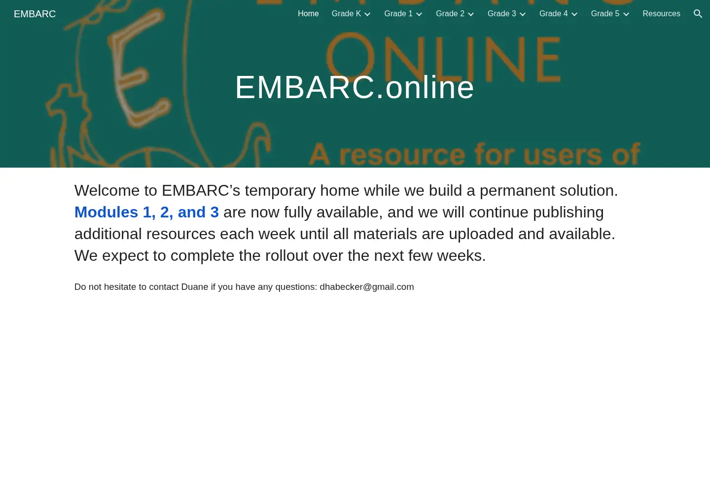 Screenshot of embarc.online