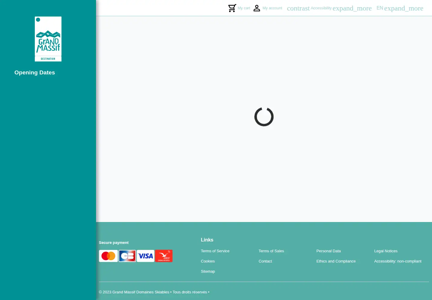 Screenshot of skipass-grand-massif.com
