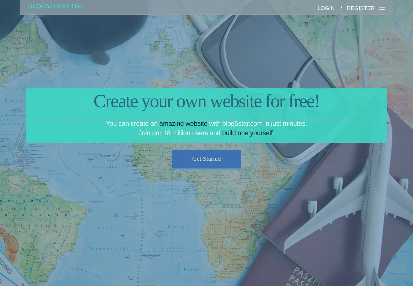 Screenshot of blog5star.com