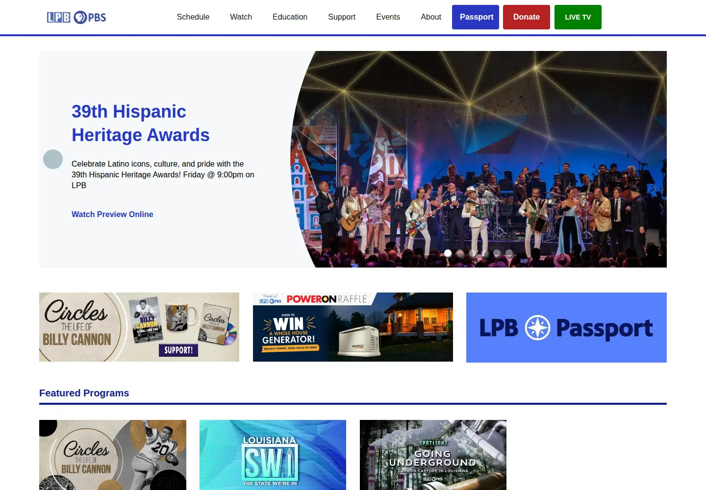 Screenshot of lpb.org