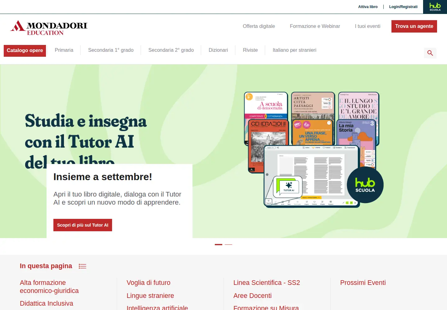 Screenshot of mondadorieducation.it