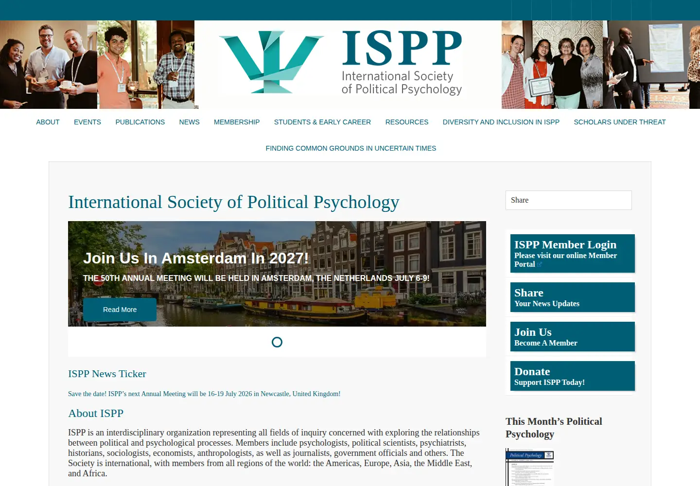 Screenshot of ispp.org