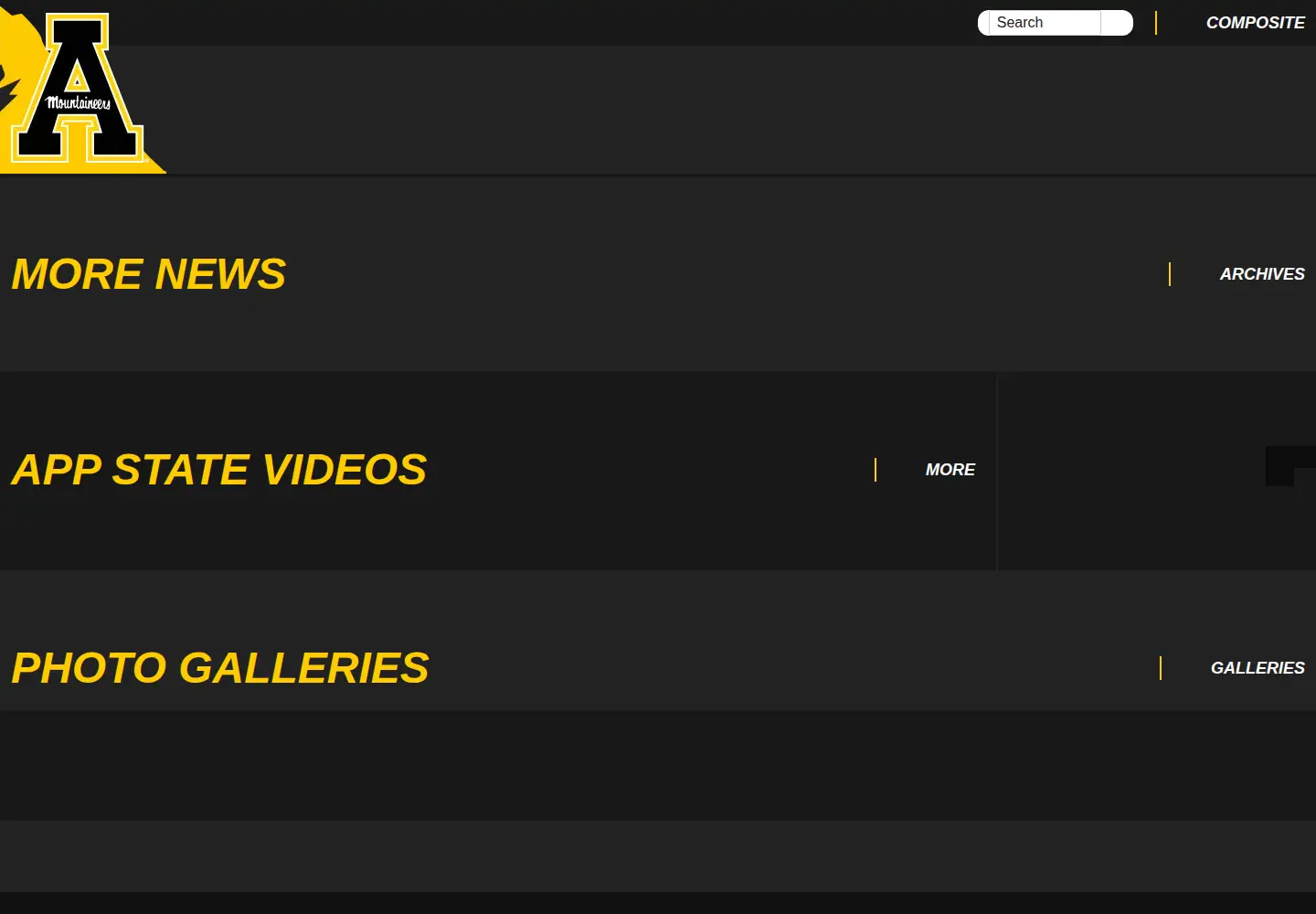 Screenshot of appstatesports.com