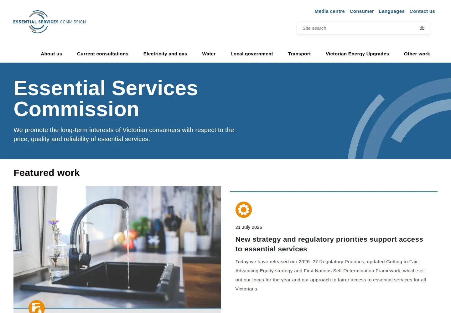 Screenshot of esc.vic.gov.au