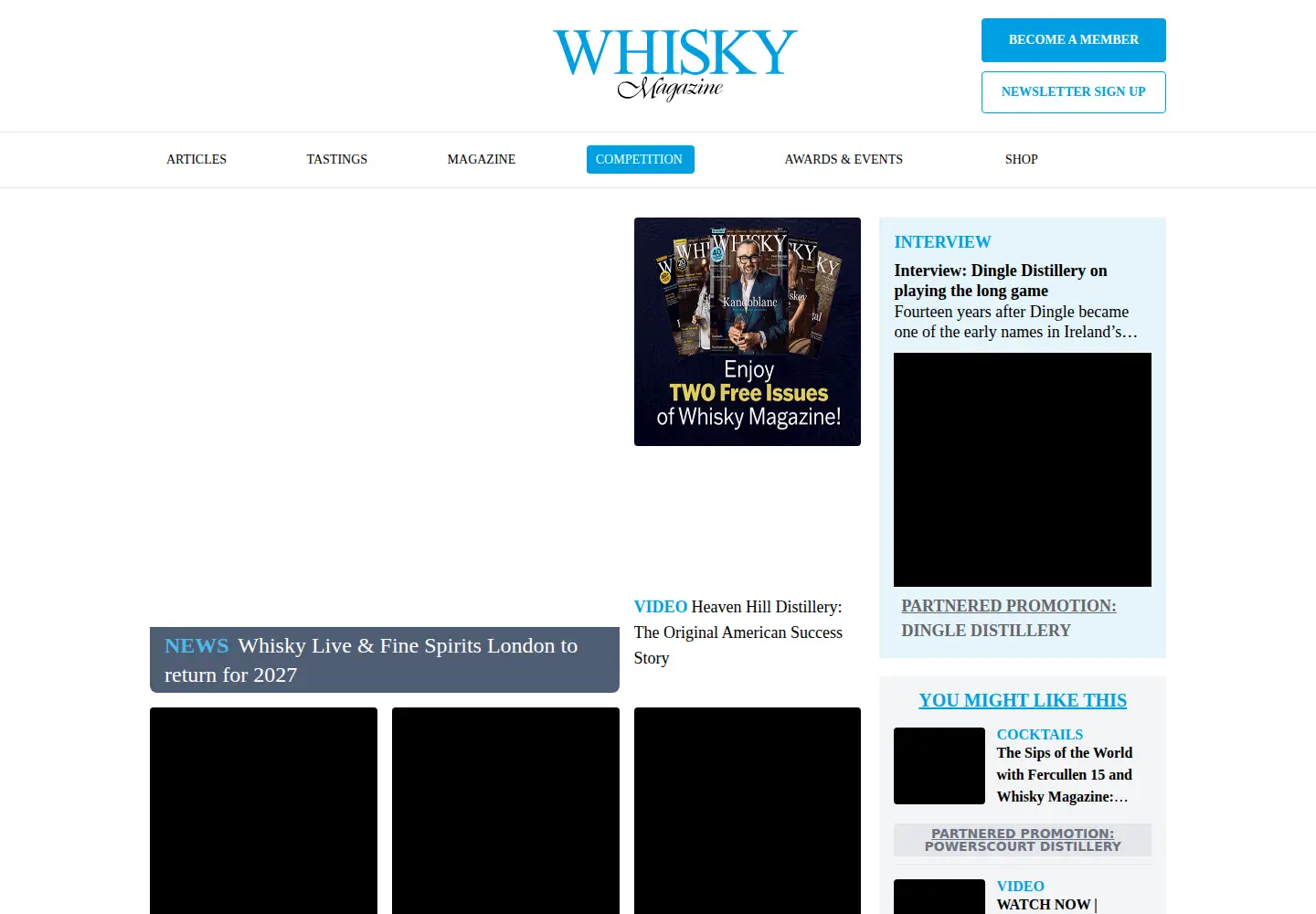 Screenshot of whiskymag.com