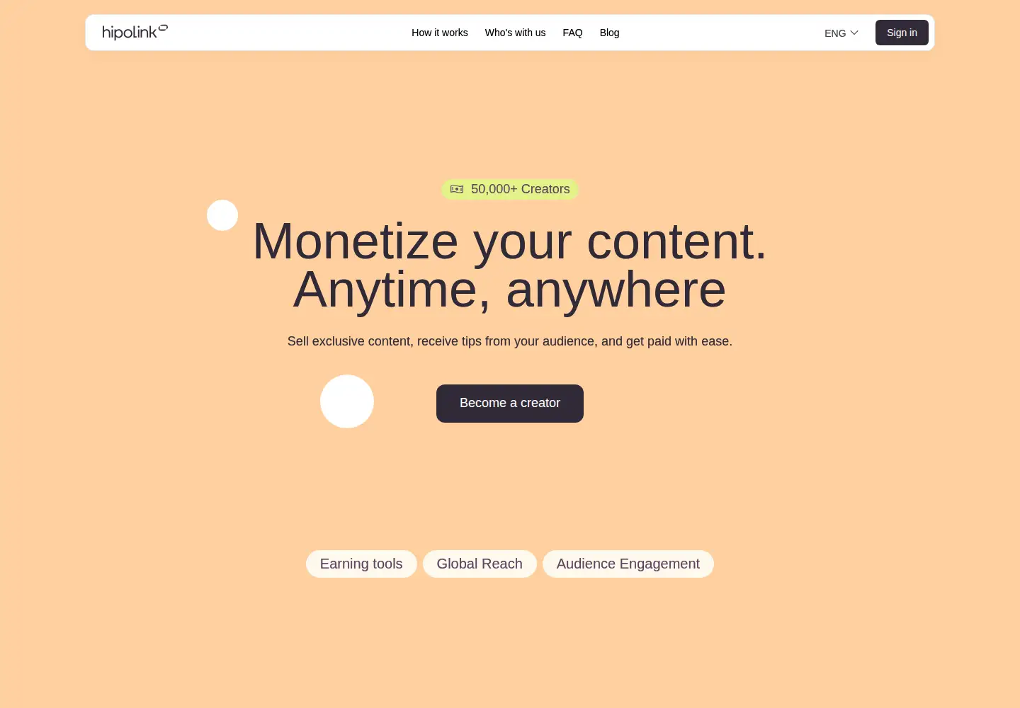 Screenshot of hipolink.net