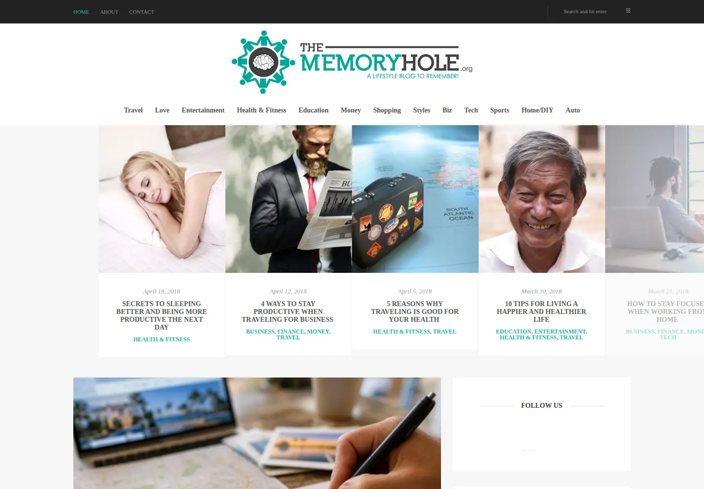 Screenshot of thememoryhole.org