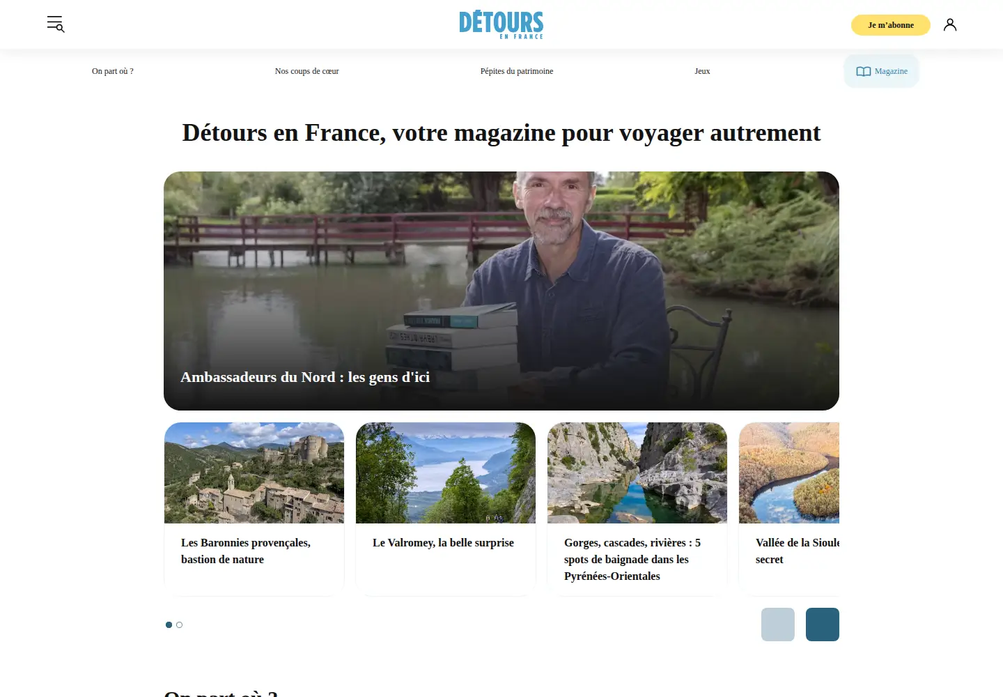 Screenshot of detoursenfrance.fr