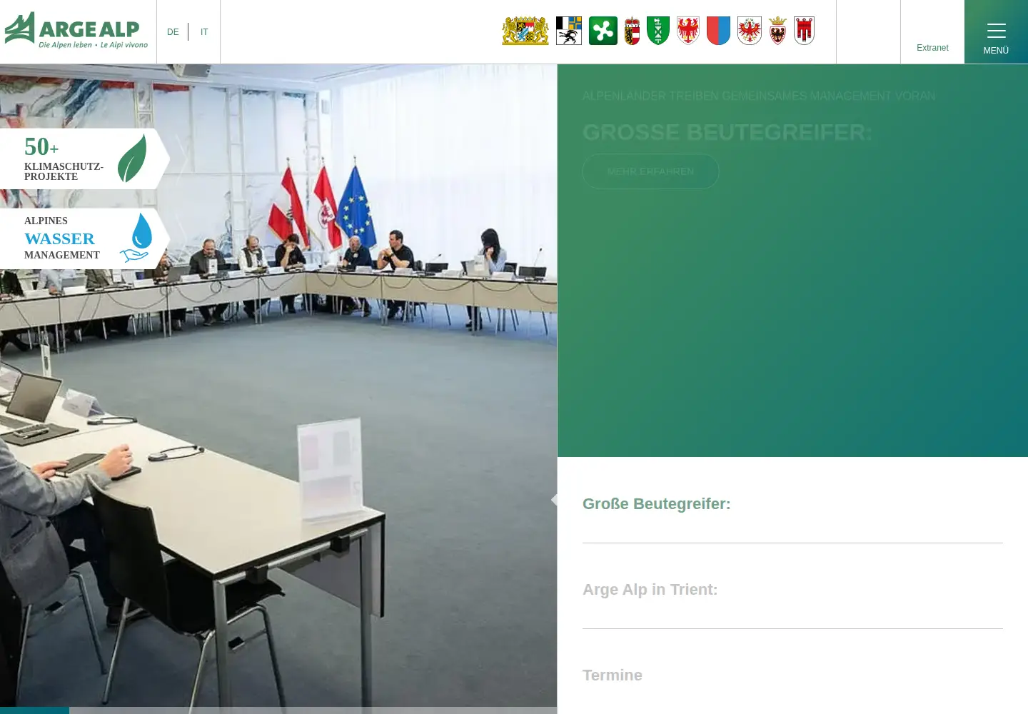 Screenshot of argealp.org