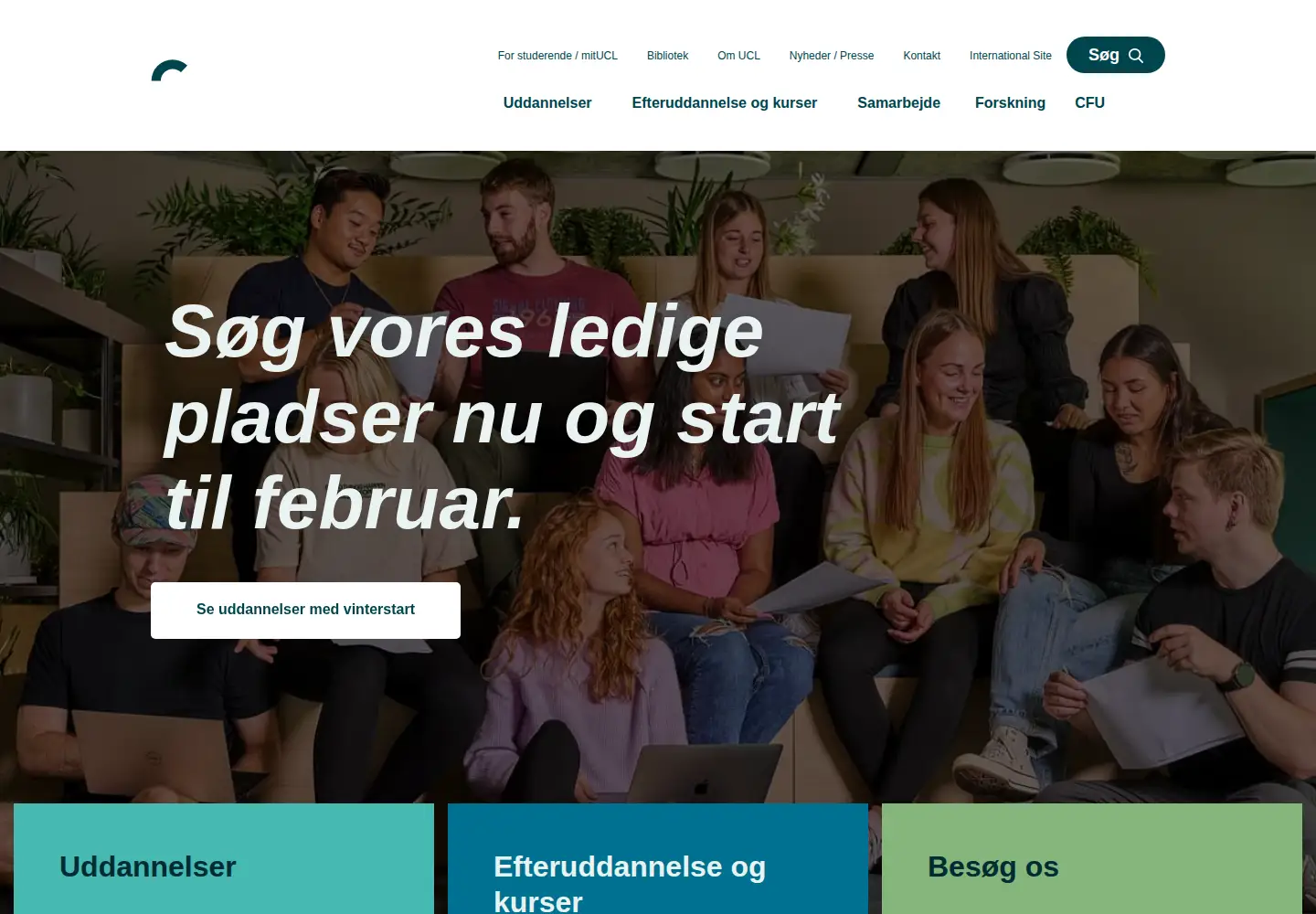 Screenshot of ucl.dk