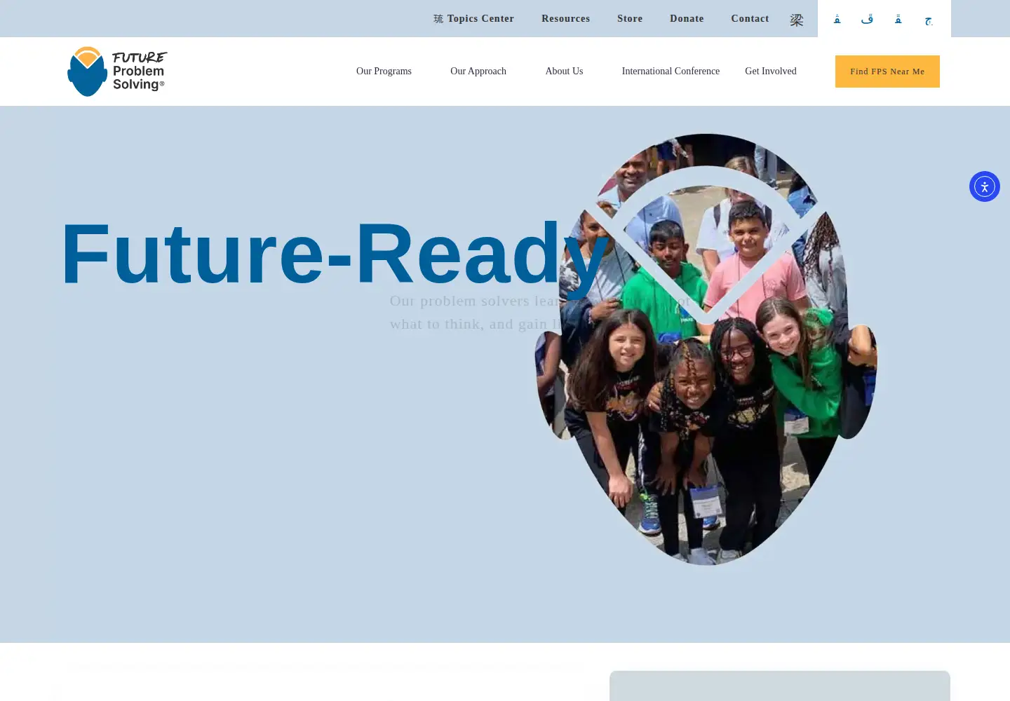 Captured homepage of fpspi.org in the current scan