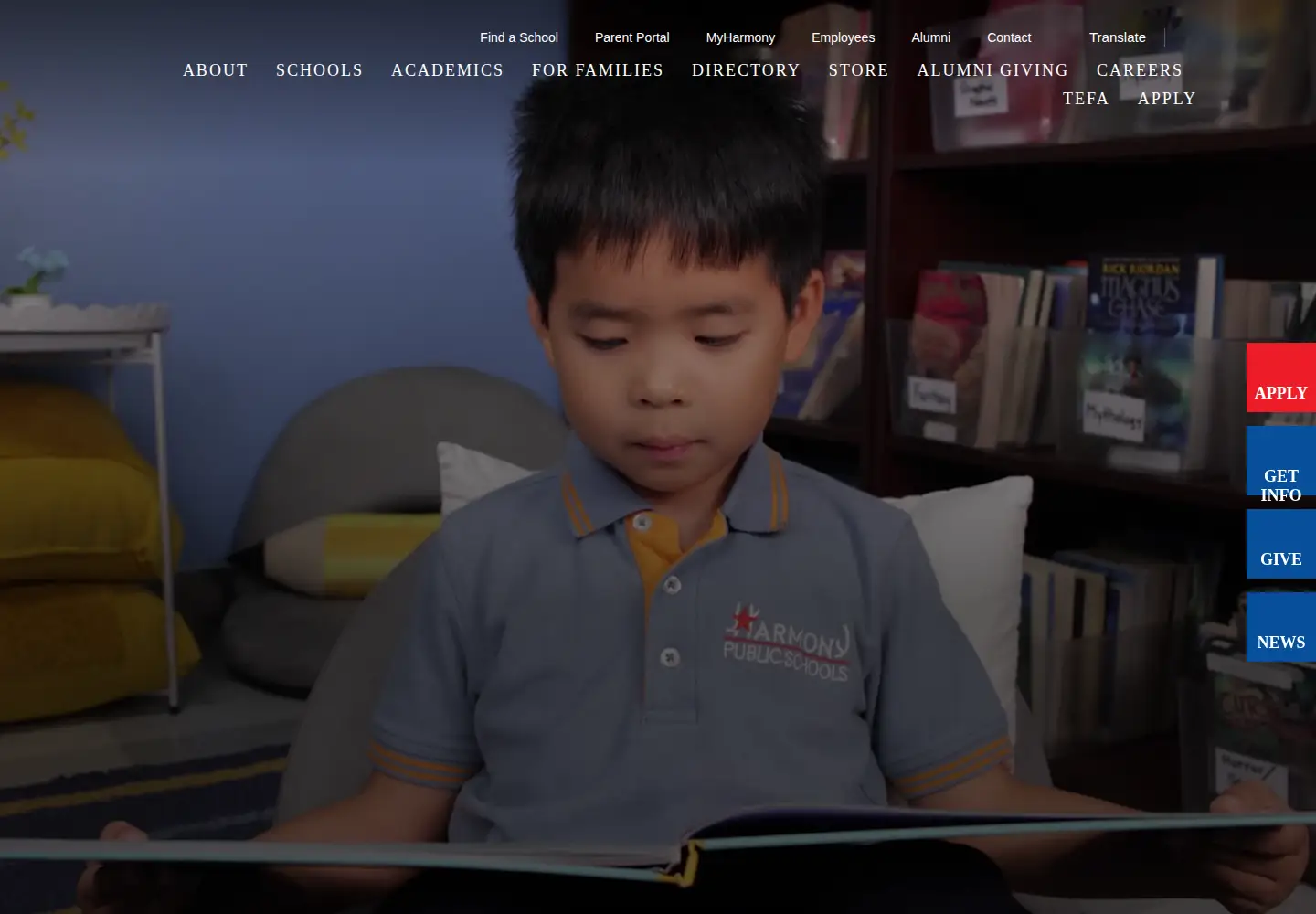 Screenshot of harmonytx.org
