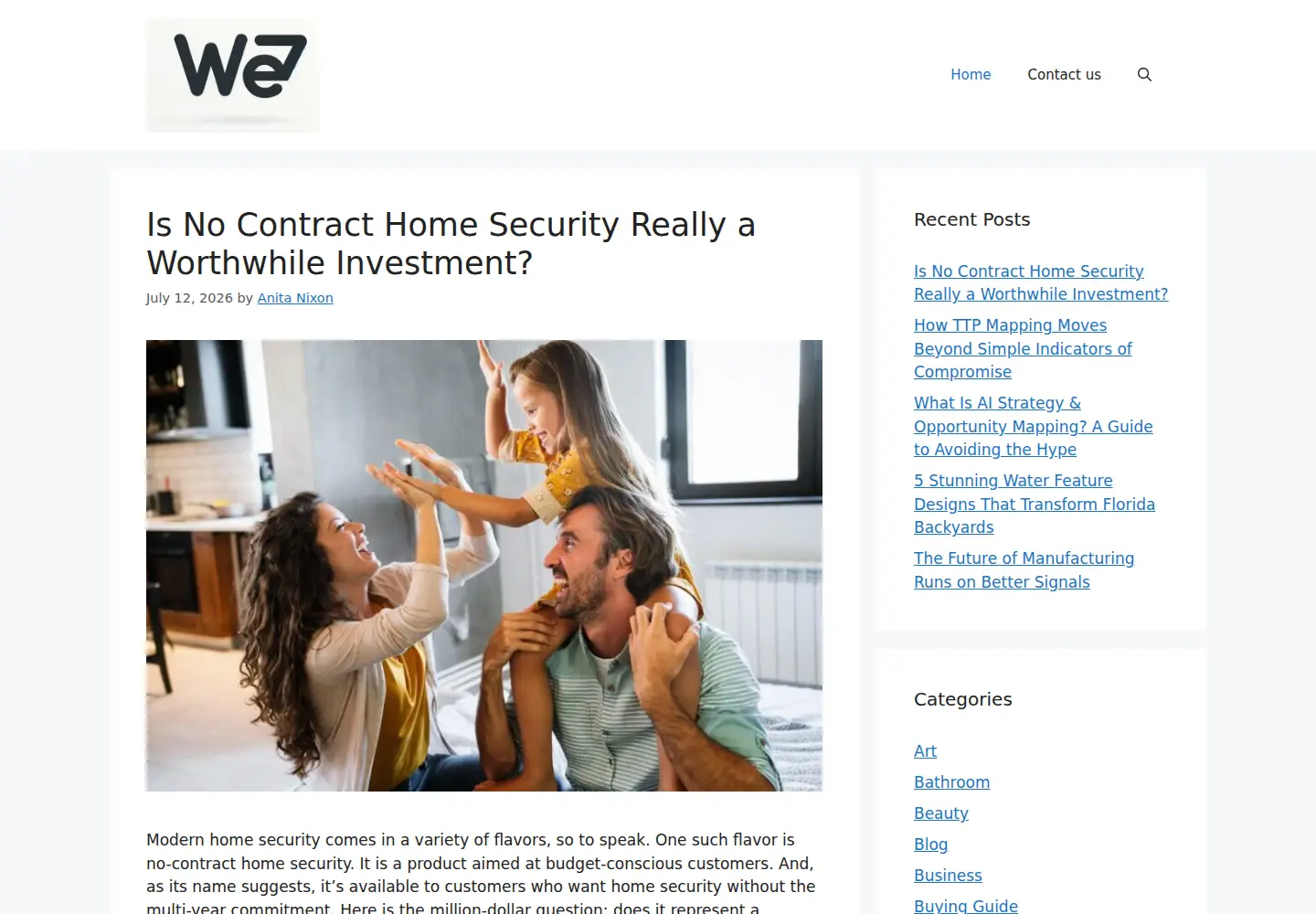 Screenshot of we7.com