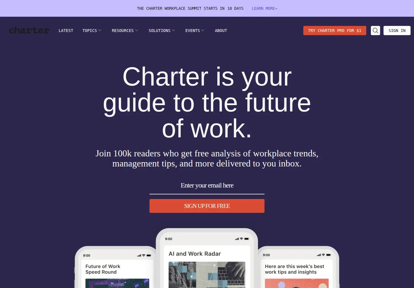 Screenshot of charterworks.com