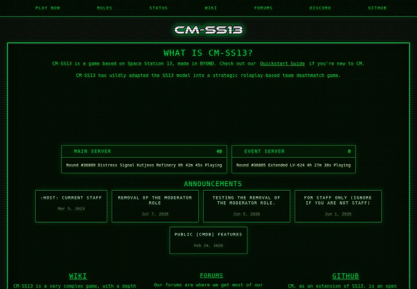 Screenshot of cm-ss13.com