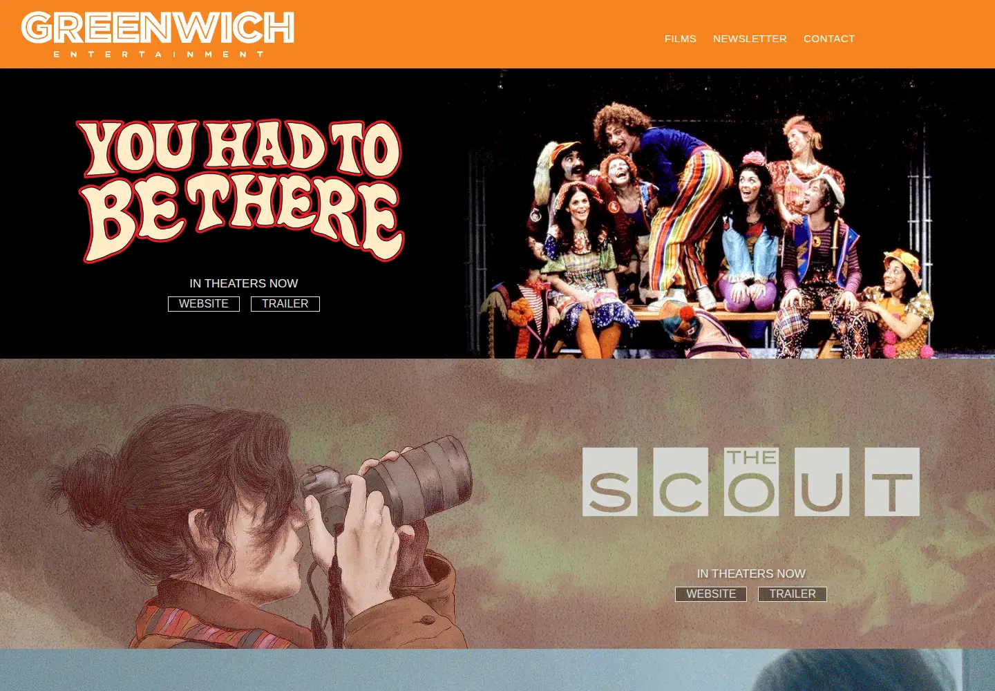 Screenshot of greenwichentertainment.com