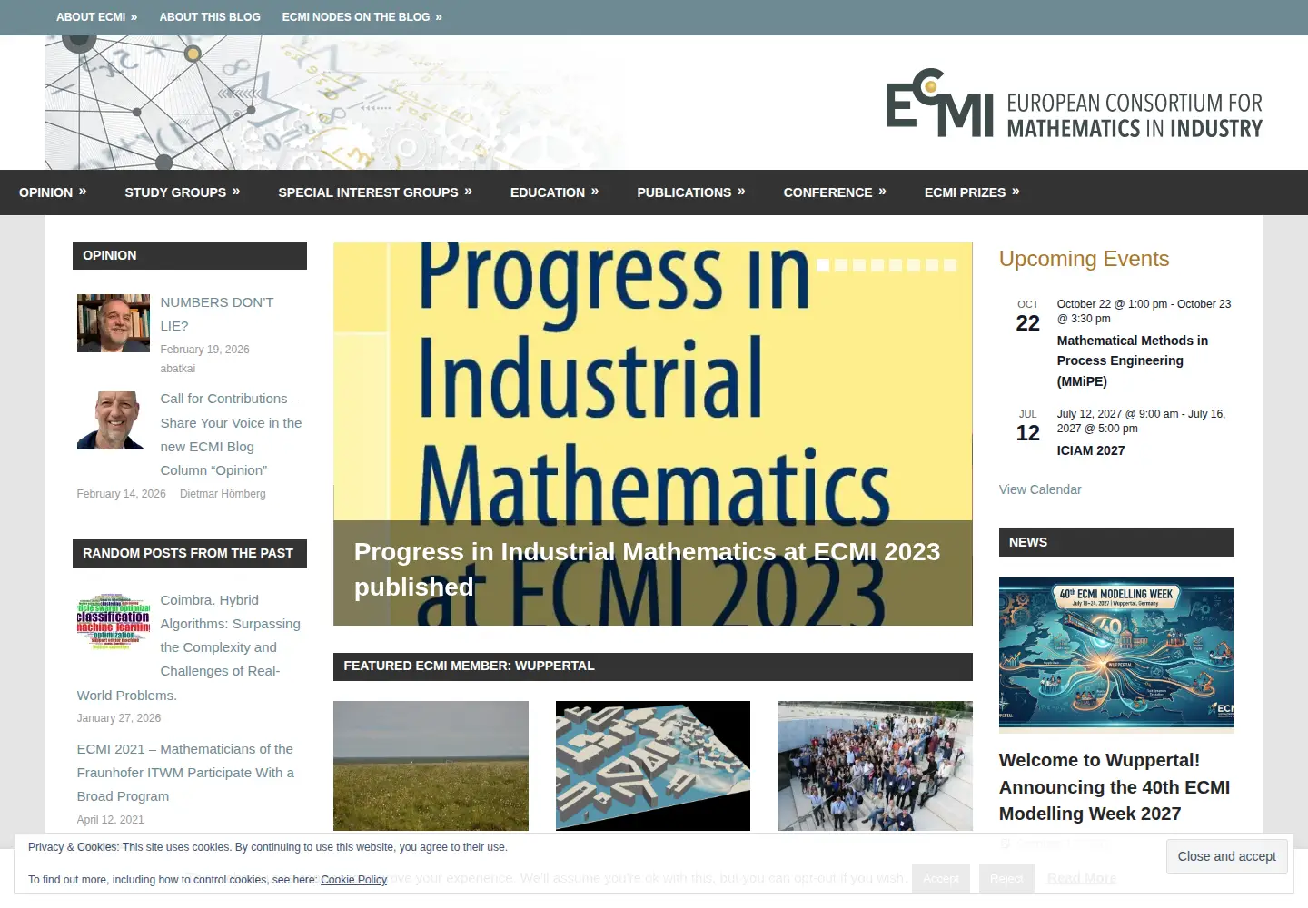 Screenshot of ecmiindmath.org