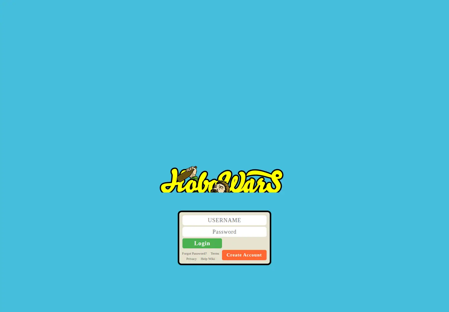 Screenshot of hobowars.com