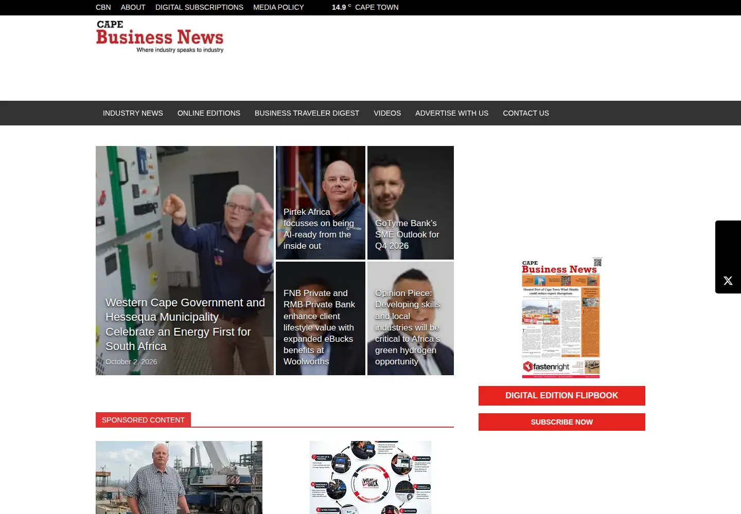 Screenshot of cbn.co.za