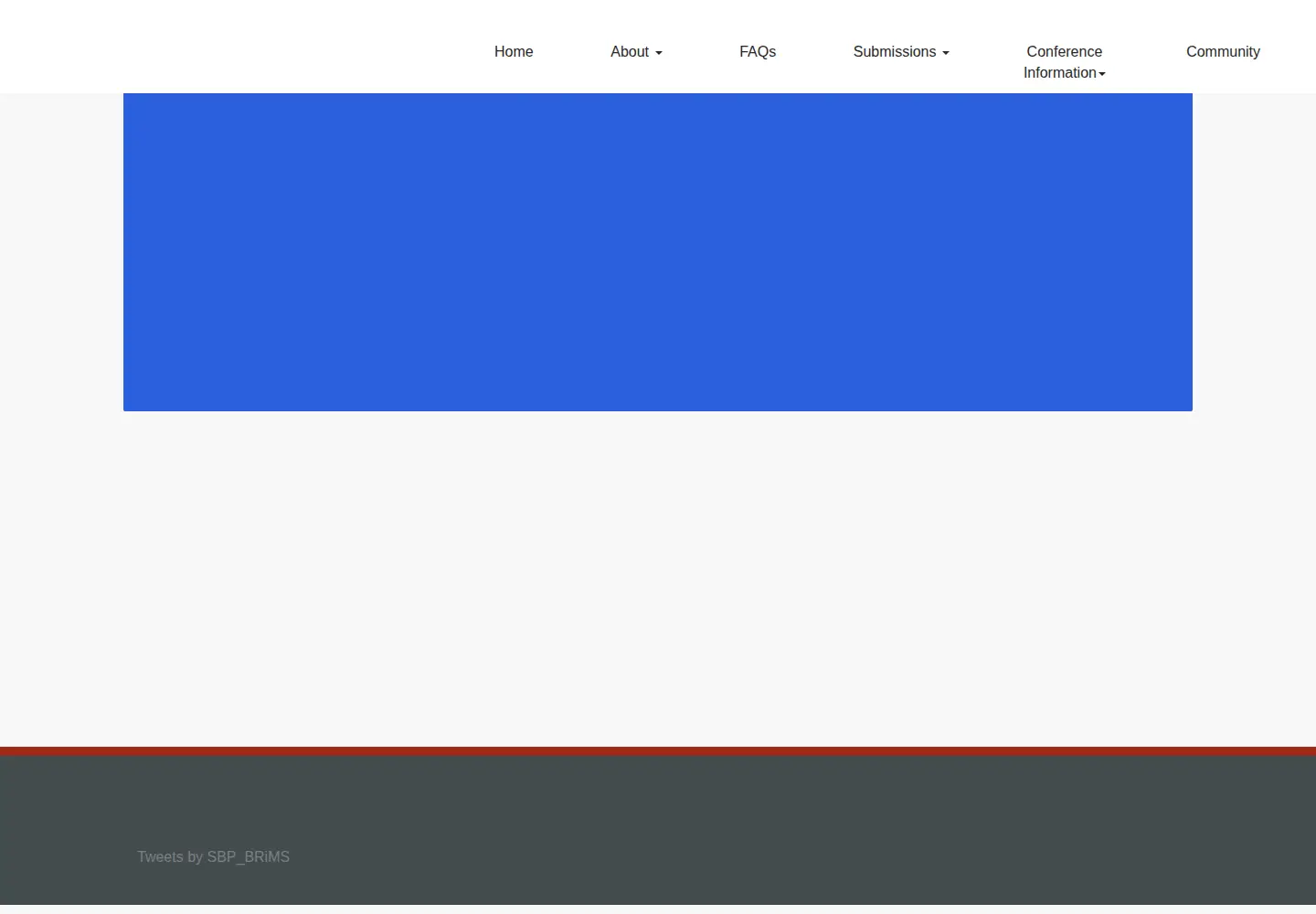 Captured homepage of sbp-brims.org in the current scan