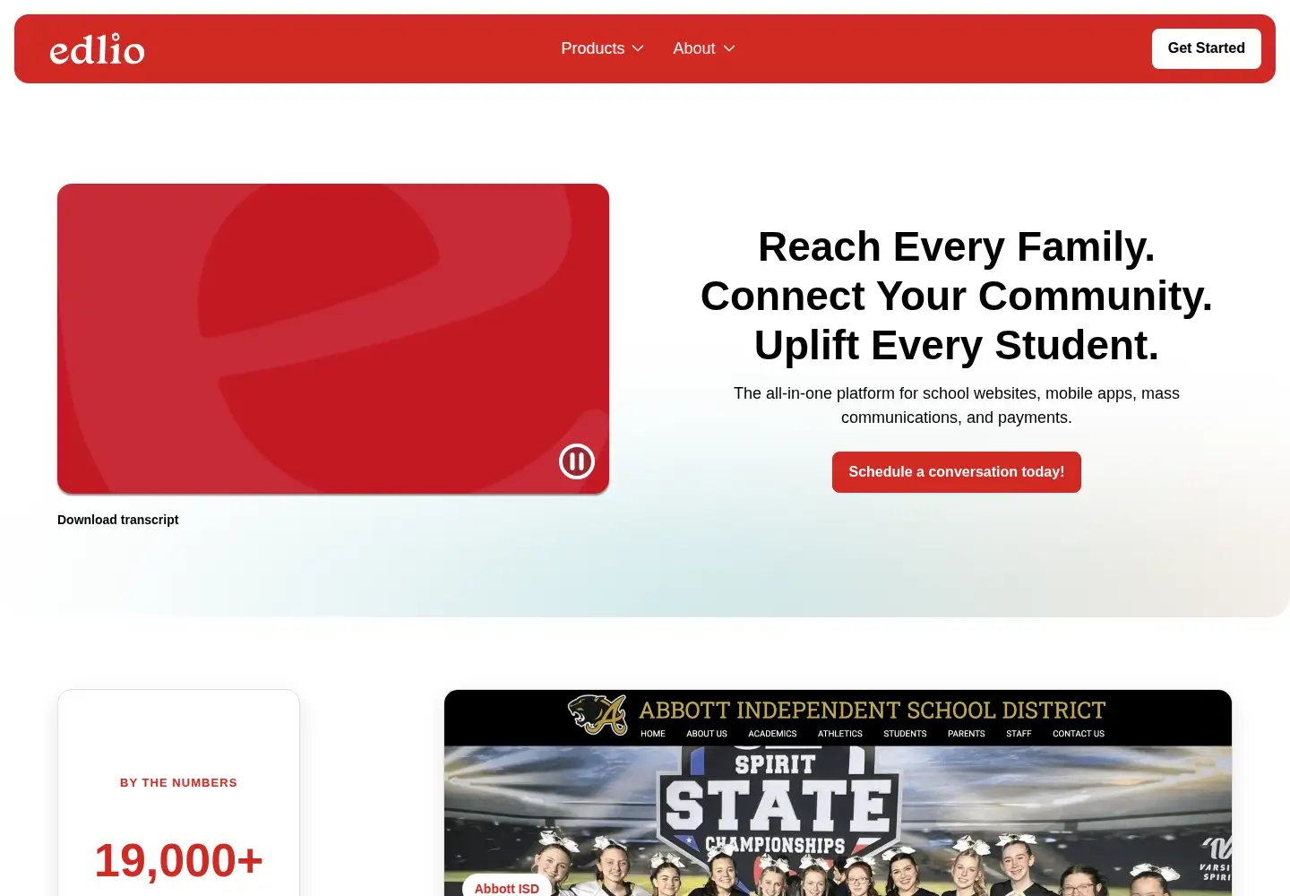 Screenshot of edlio.com