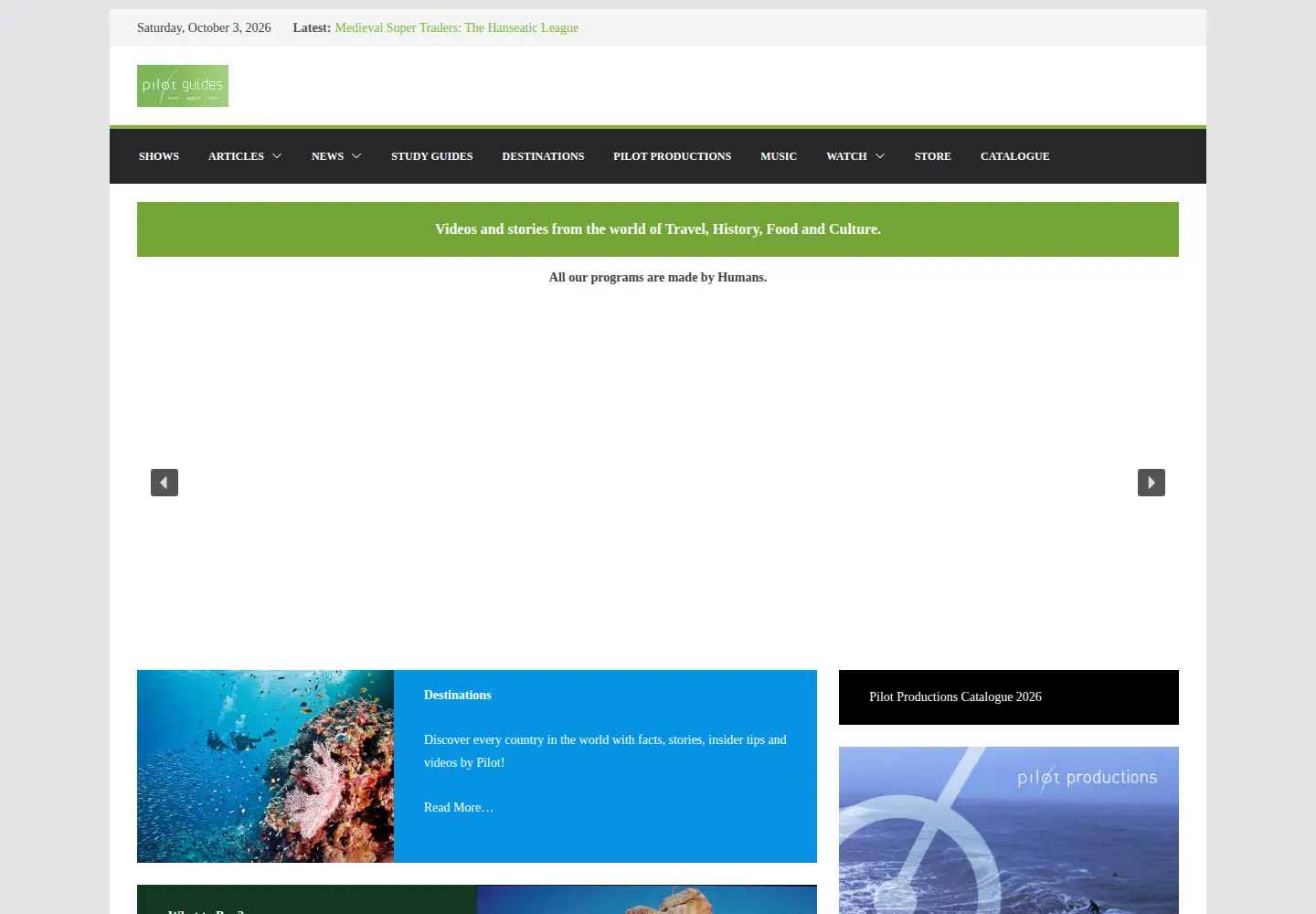 Screenshot of pilotguides.com