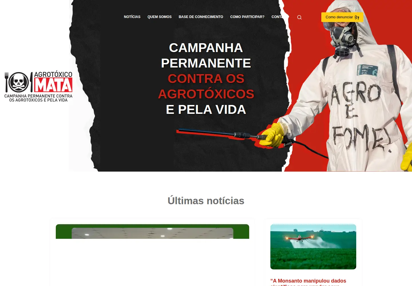 Screenshot of contraosagrotoxicos.org