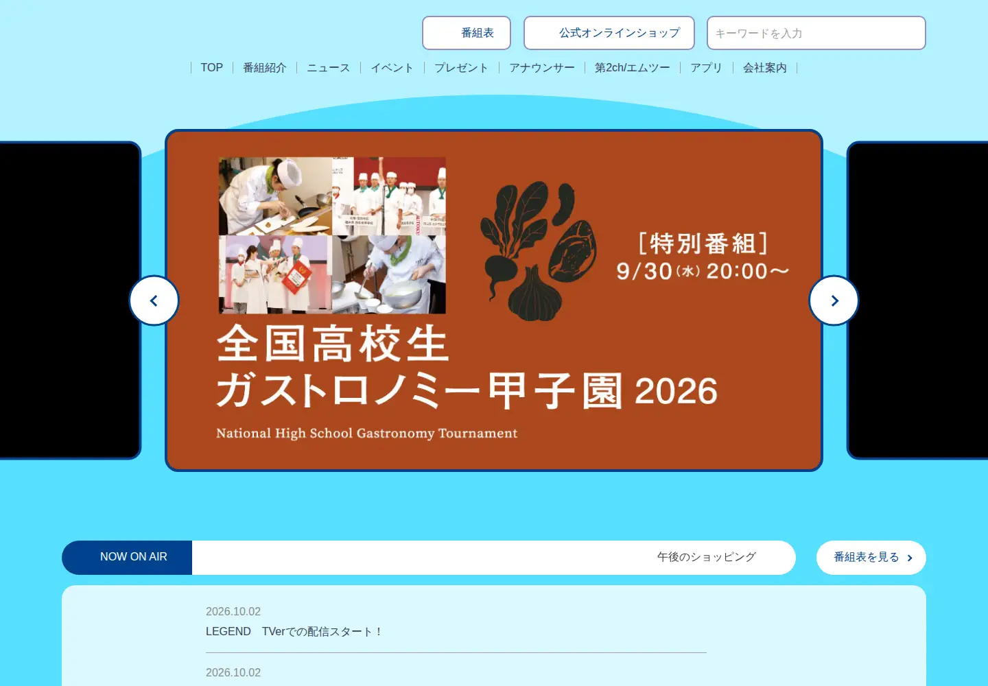 Captured homepage of mietv.com in the current scan