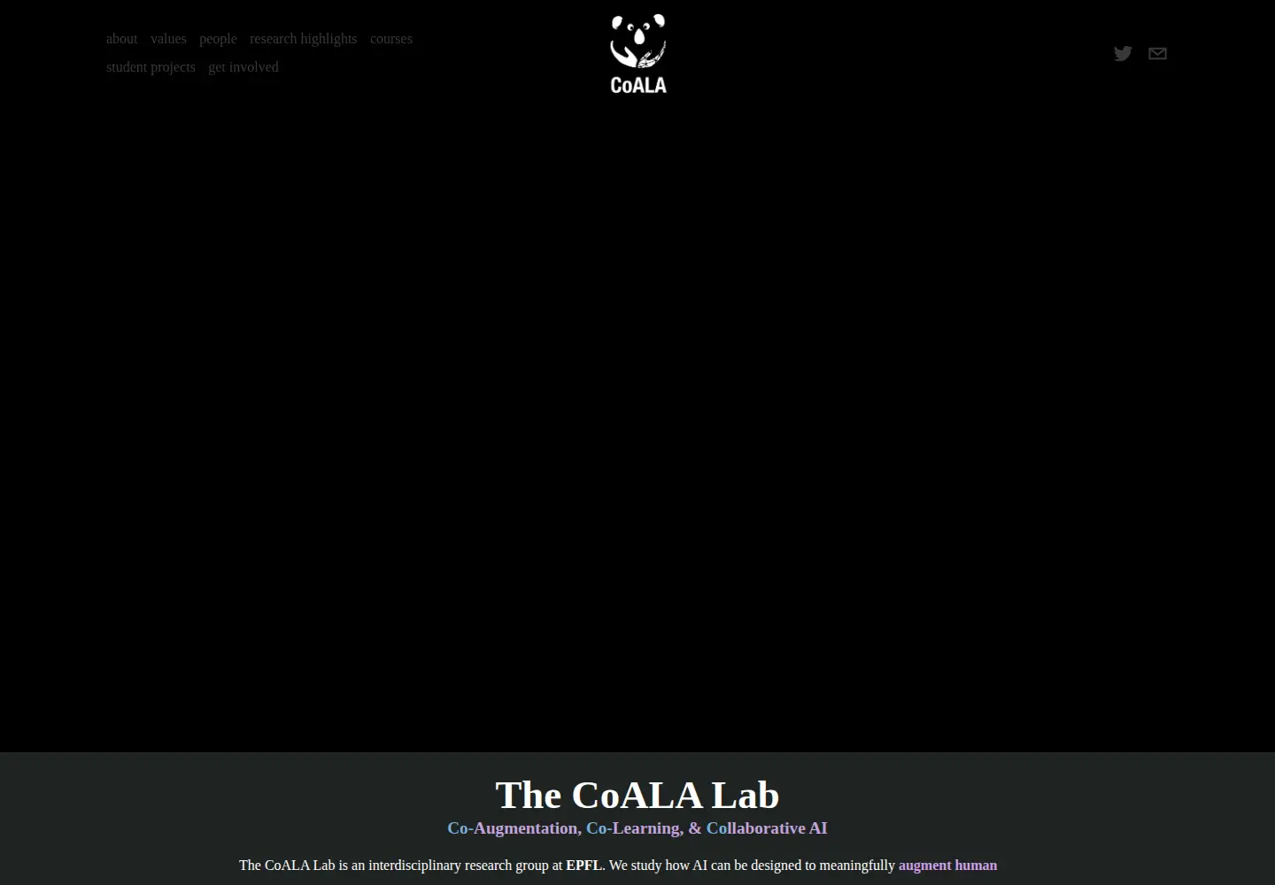 Screenshot of thecoalalab.com