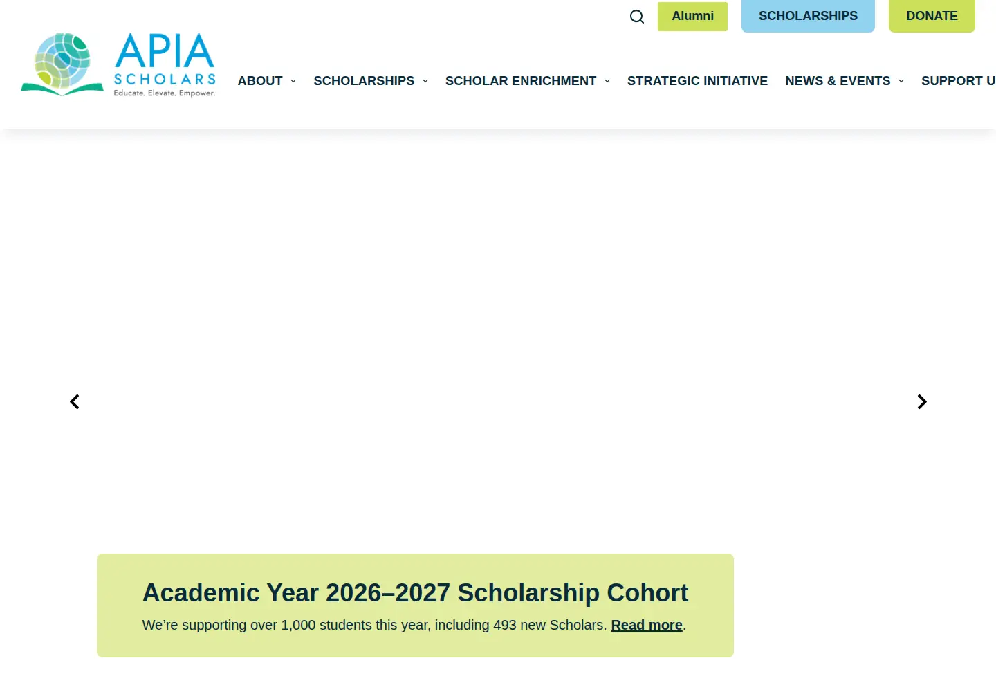 Screenshot of apiascholars.org