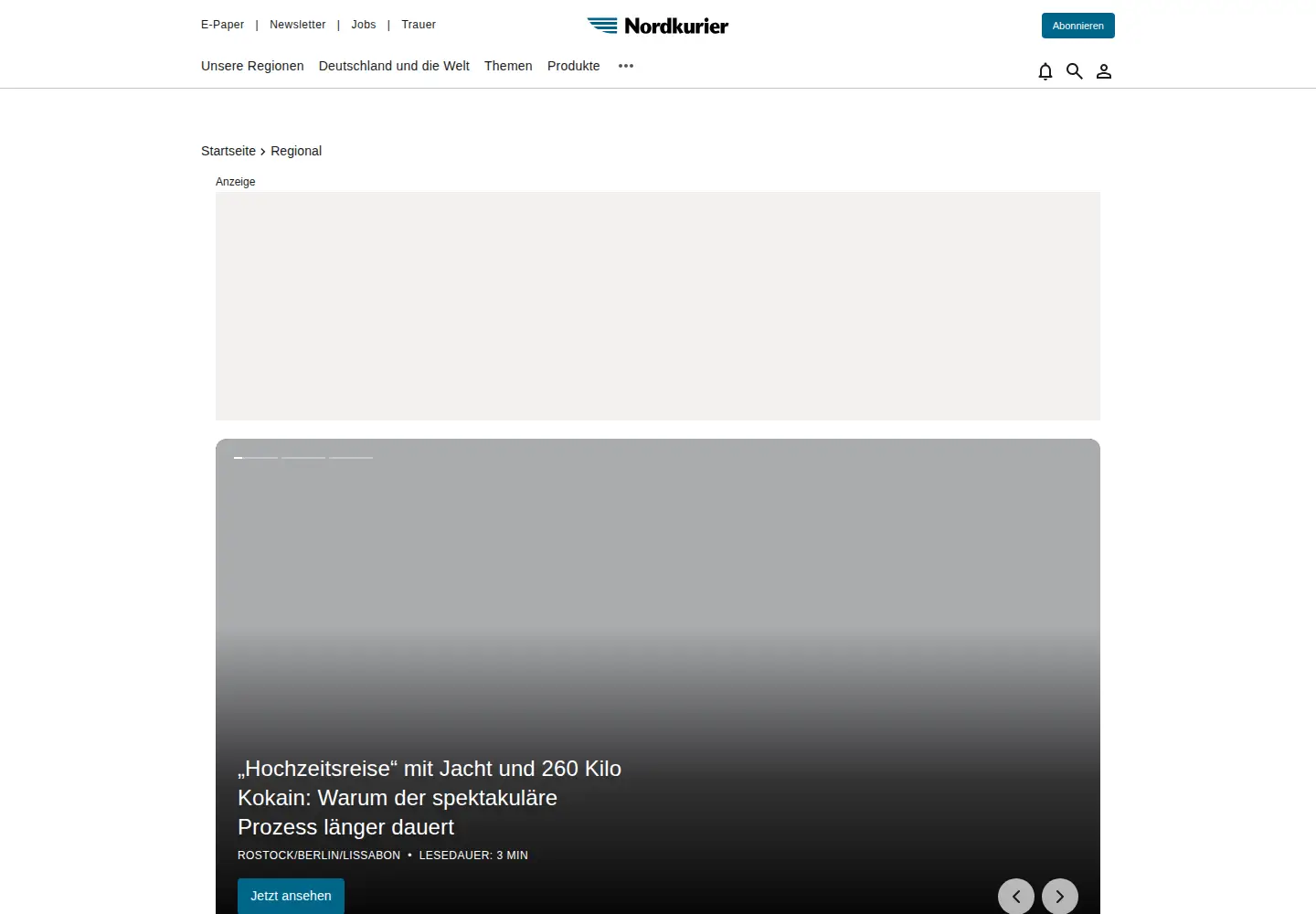 Screenshot of nnn.de