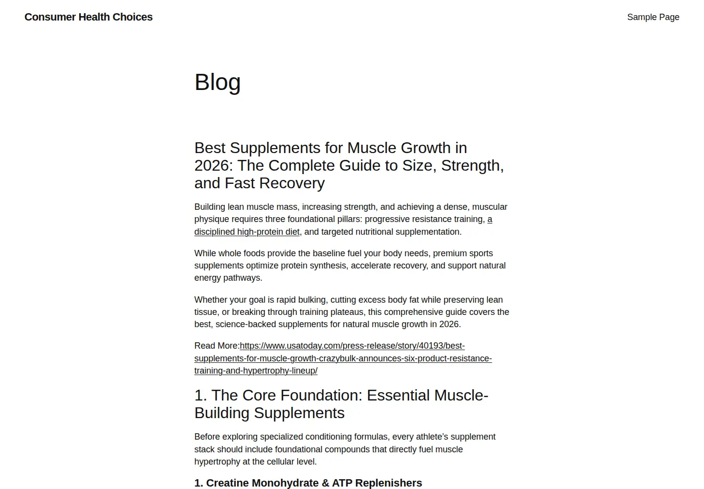 Screenshot of consumerhealthchoices.org