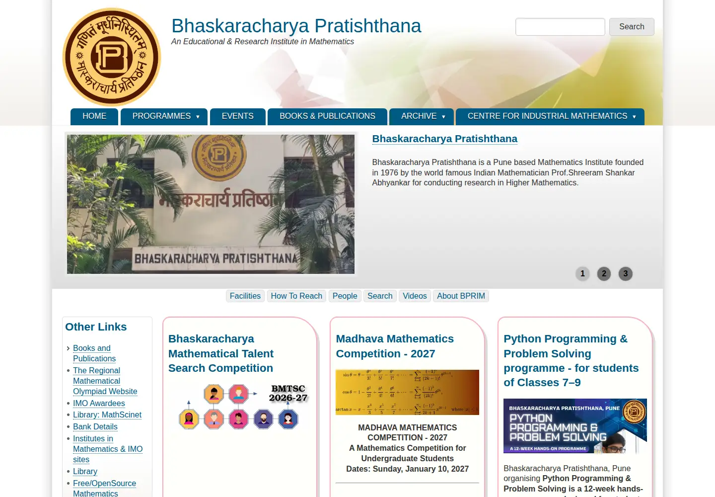 Screenshot of bprim.org