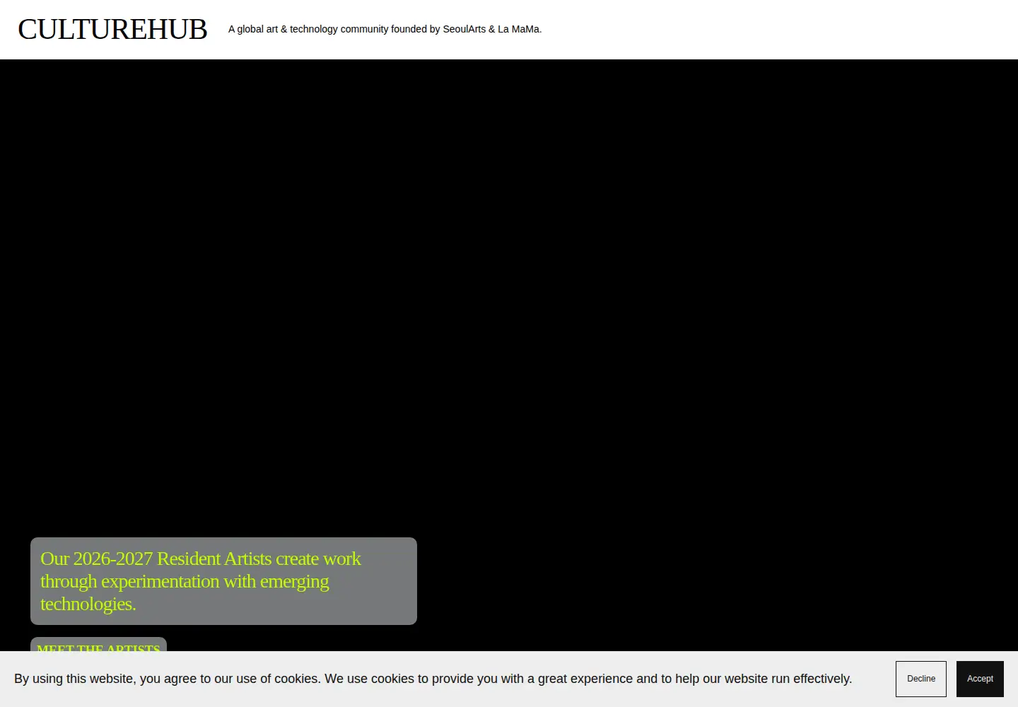 Screenshot of culturehub.org