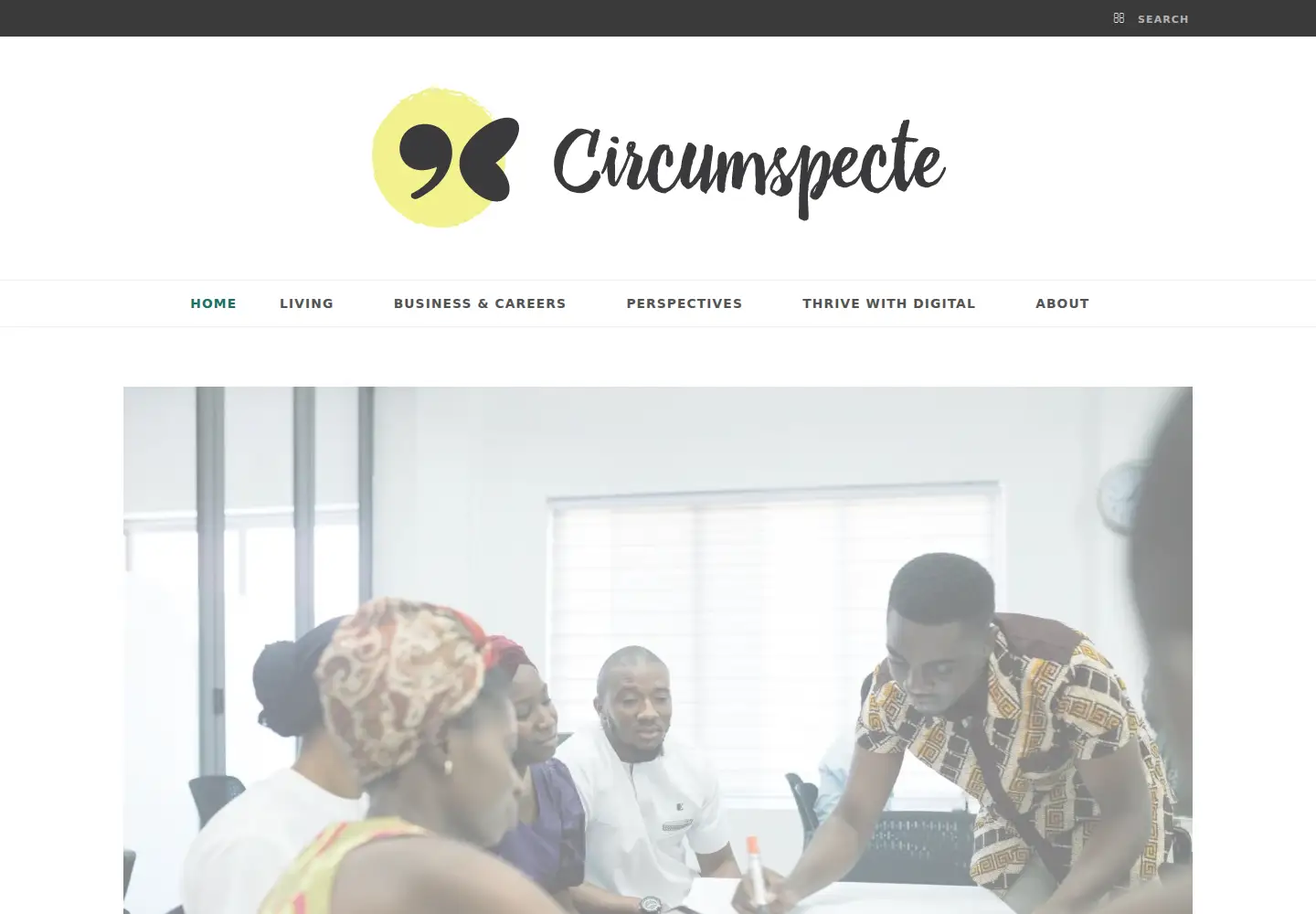 Captured homepage of circumspecte.com in the current scan
